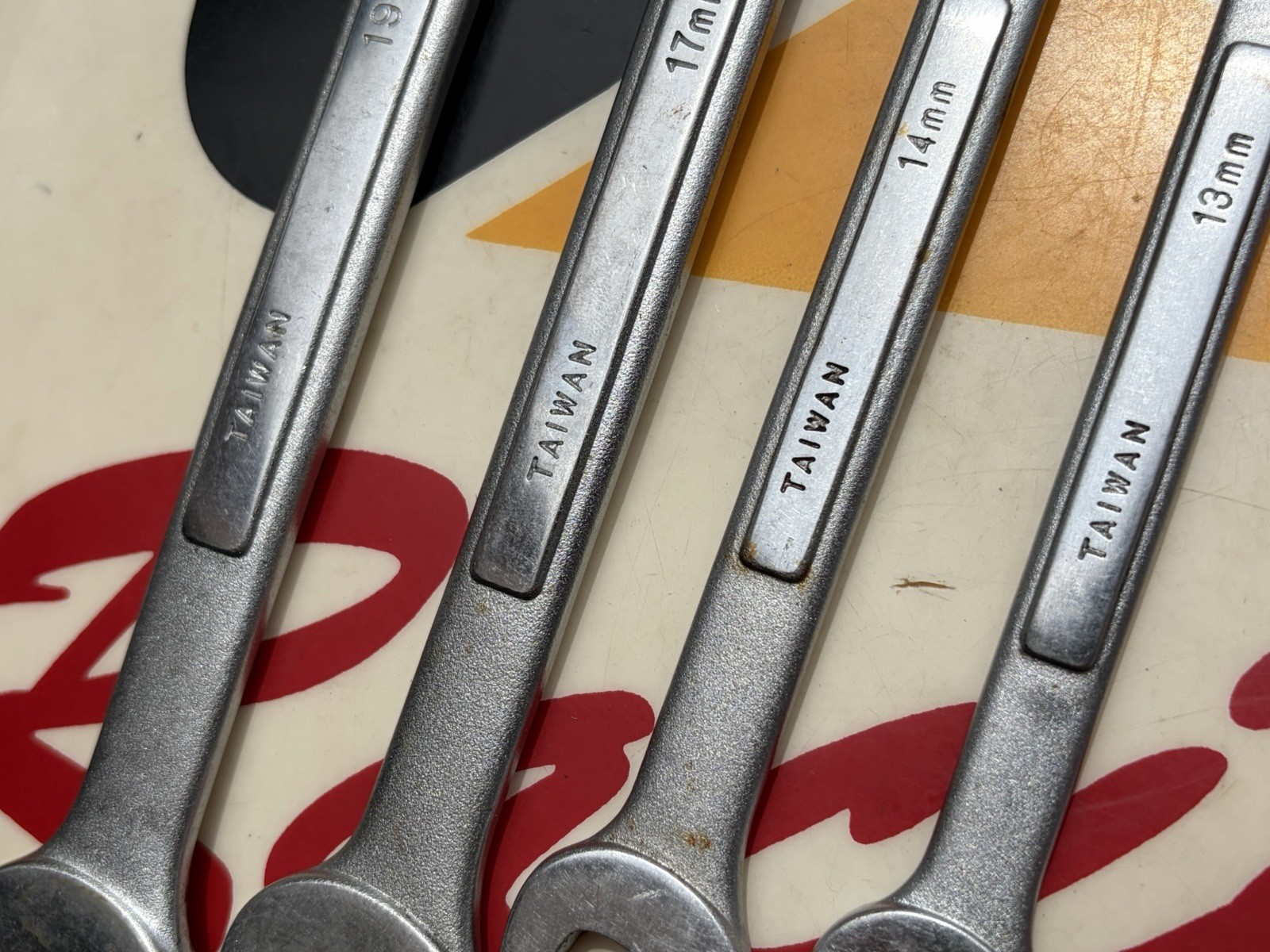 Benchtop Pro 13mm, 14mm, 17mm, and 19mm 12pt Combination Wrenches