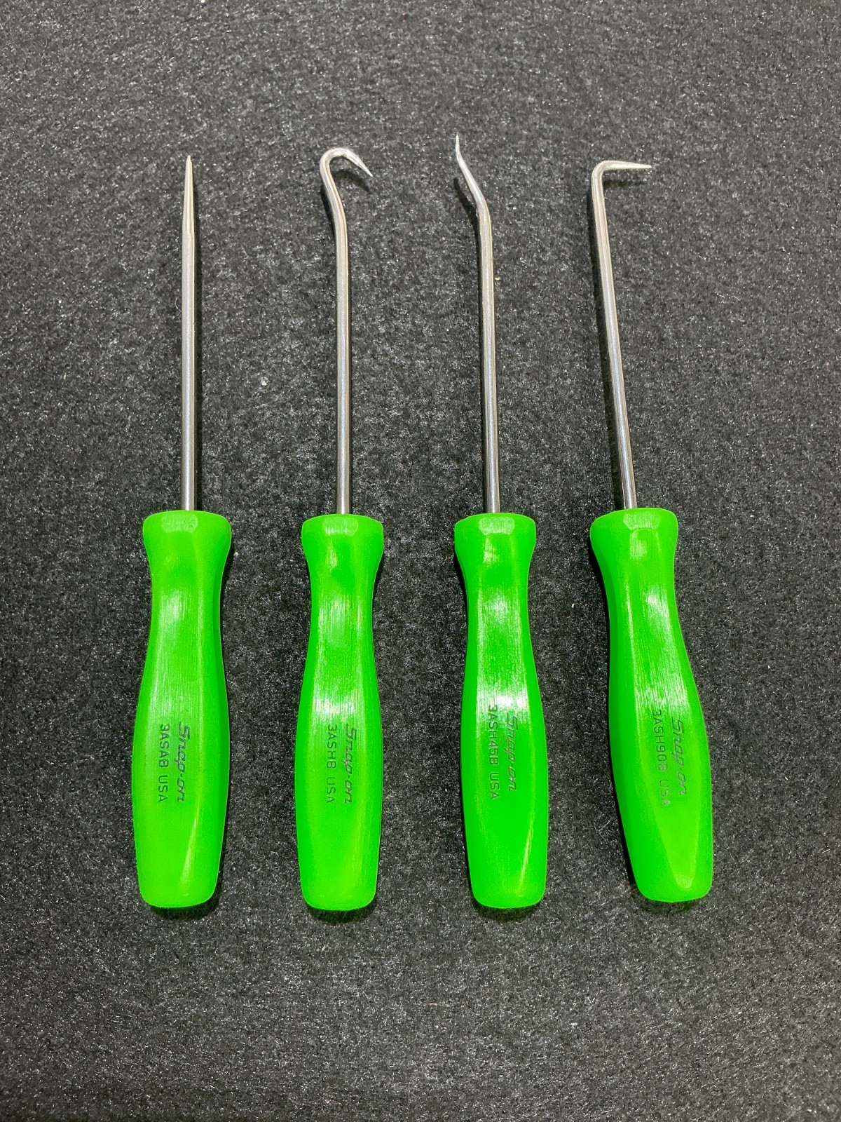 Snap-on Pick Set ASA204BG GREEN HARD HANDLES Zombie