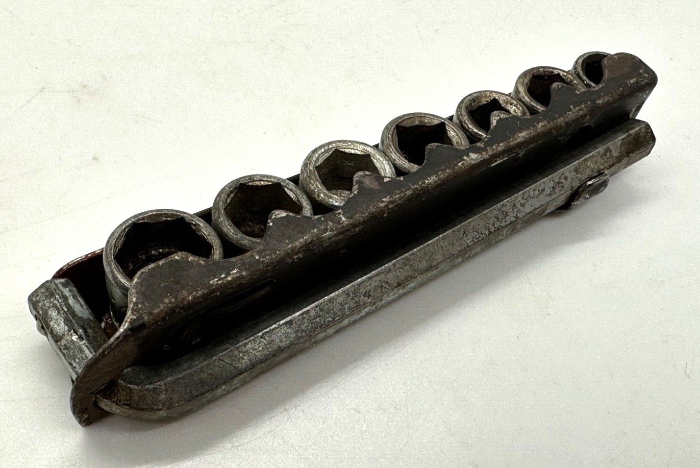 🇺🇸 Indestro Tools 1/4″- 7/16″ HEX DRIVE Socket Set 6 & 4 PT Plug lot Case SAE