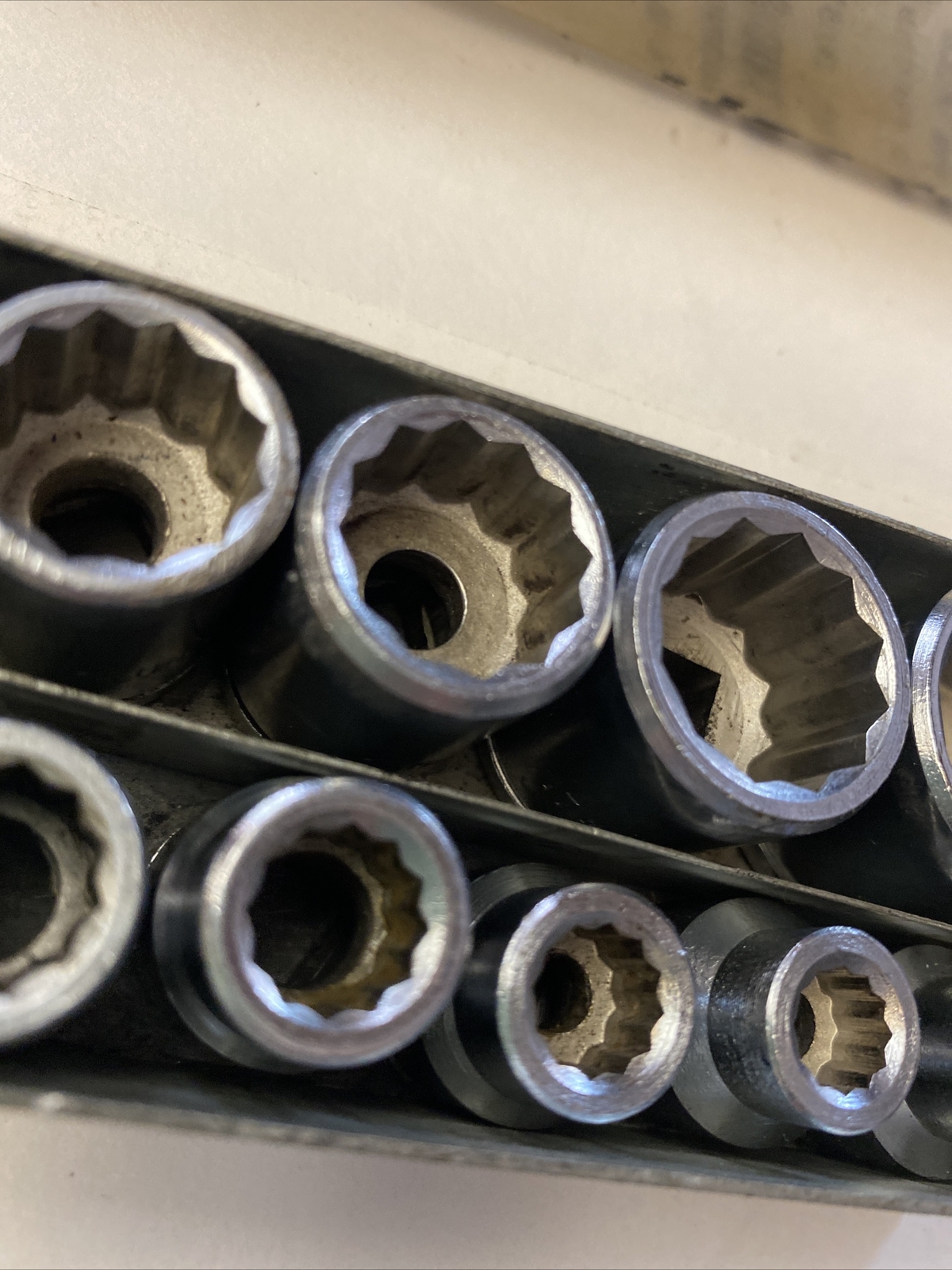 Truecraft Tools CM211 3/8” Drive Metric Socket Set Of 11 Medal Case 12 Point VTG