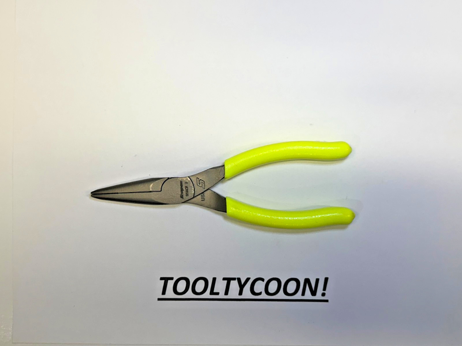 Snap-On Tools USA NEW HIVIZ Soft Grip 6″ Talon Grip Needle Nose Pliers 95ACFHV