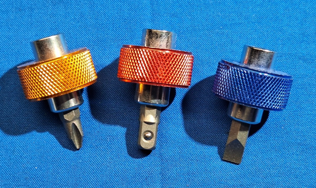 Titan 11218 3-piece 1/4 In. Drive Finger Grip Drivers Slotted, Phillips, 1/4″ dr