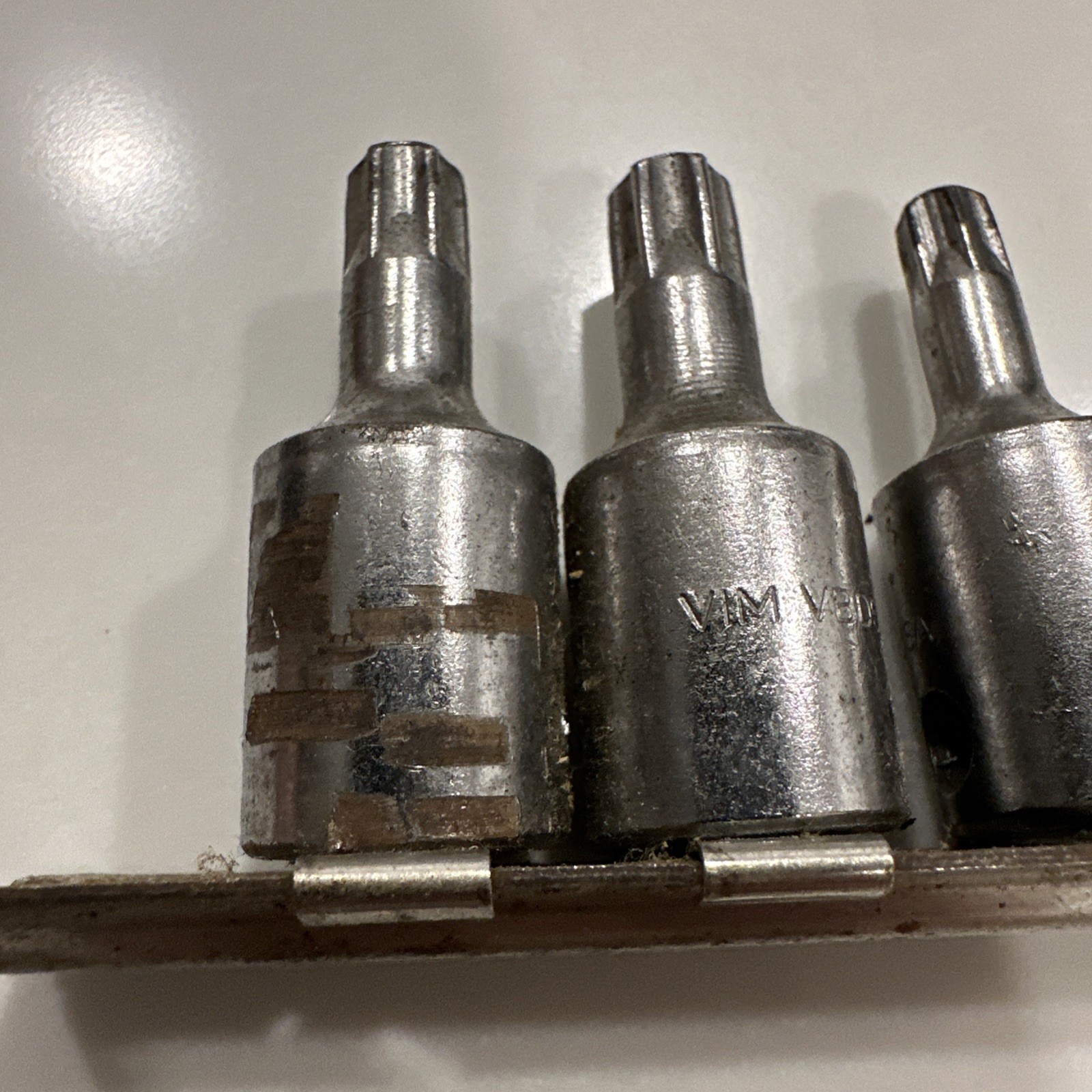VIM tools 8pc. torx bit set – replaceable bits- 1/4 in. and 3/8 in. drivers. USA