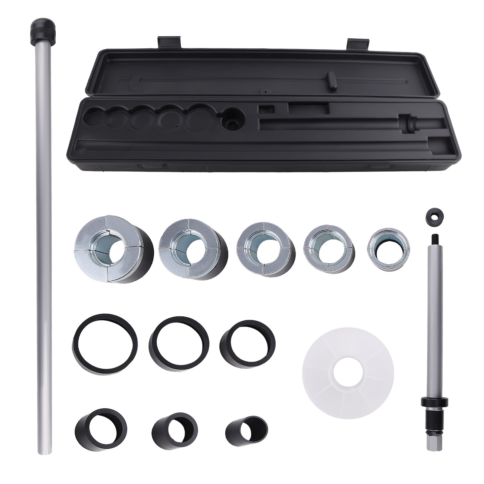 Universal Camshaft Cam Bearing Install Removal Tool Assembly with Carry Case