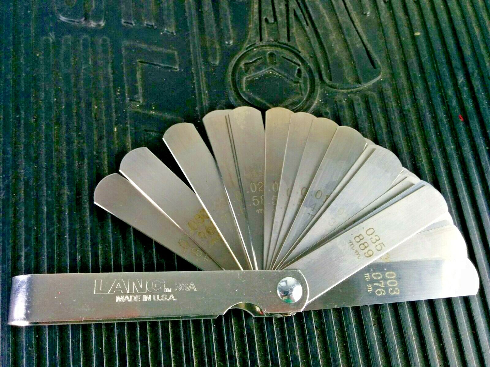 #af728 LANG TOOLS FEELER GAUGE 32 BLADE SET 36A