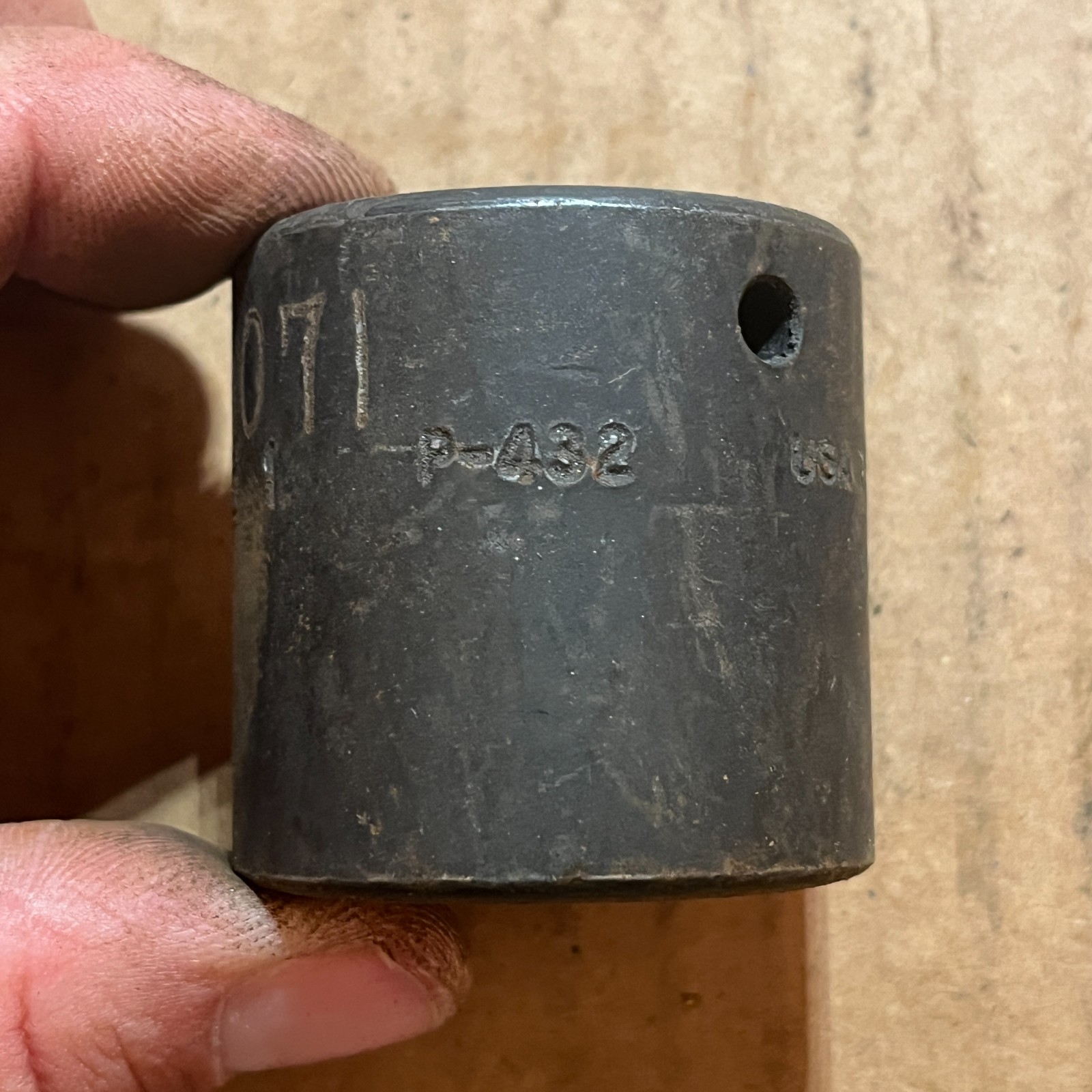 Snap-on P432 USA 1/2″ Drive Shallow Impact Socket 1” SAE Double Square 8 pt – C