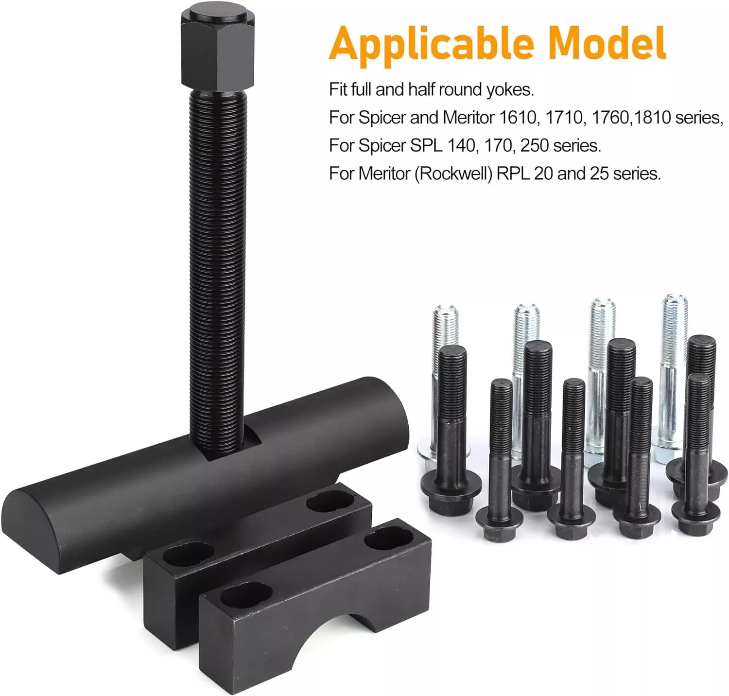 Heavy Duty Yoke Puller Semi Truck Yoke Remover Tool 10803 Kit For Meritor Volvo