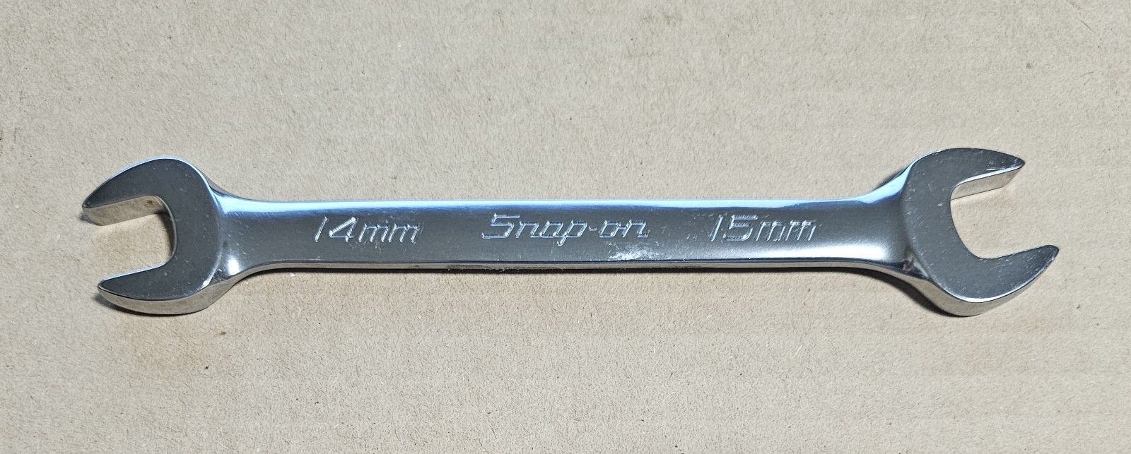 Snap-on Tools VOM1415B 14mm x 15mm Double Open End Metric Wrench NEW