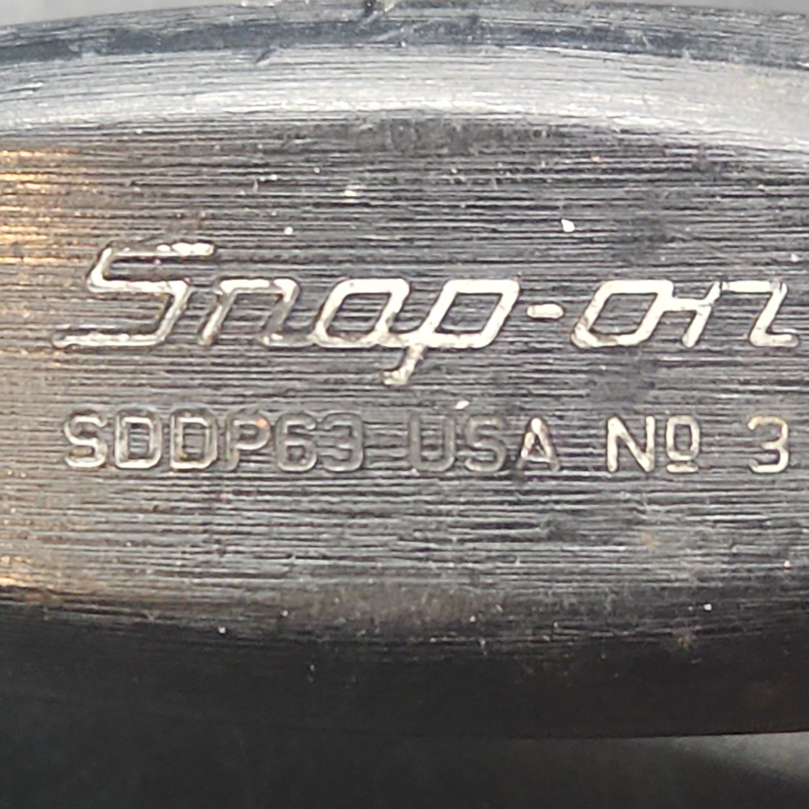 Snap-On Tools No. 3 Philips Head Screwdriver Black Hard Handle #SDDP63