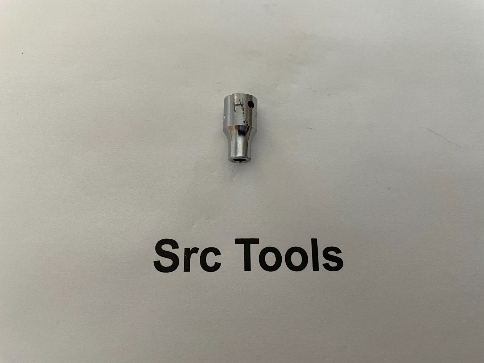 *RARE* Snap-on Tools USA 1/4″ Driv 4mm Metric 6pt Shallow Chrome Socket TM-4M