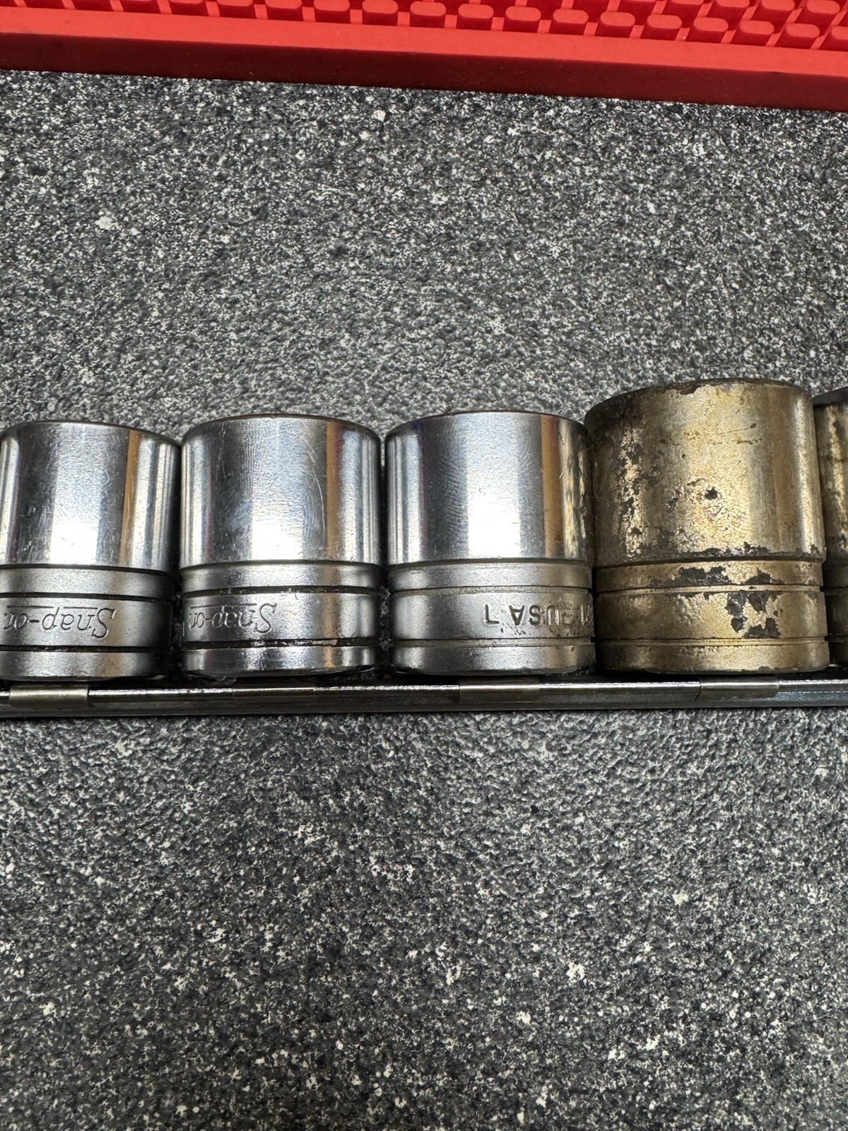 Snap-on 1/2″ Drive 12pc 6pt SAE Shallow Socket Set 7/16″ to 1-1/8″ TW Series
