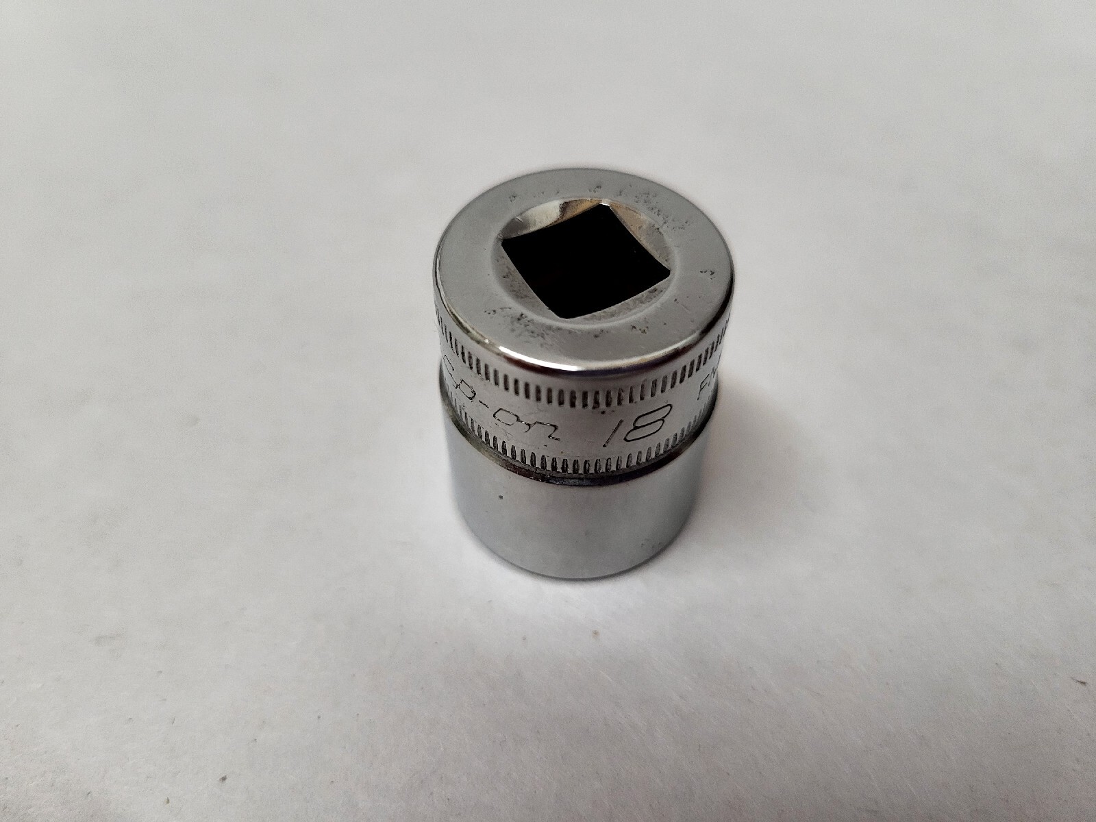 18mm NOS 12 point Snap-On 3/8″ Drive Shallow Chrome Socket 18 MM FM18 Lot of 5