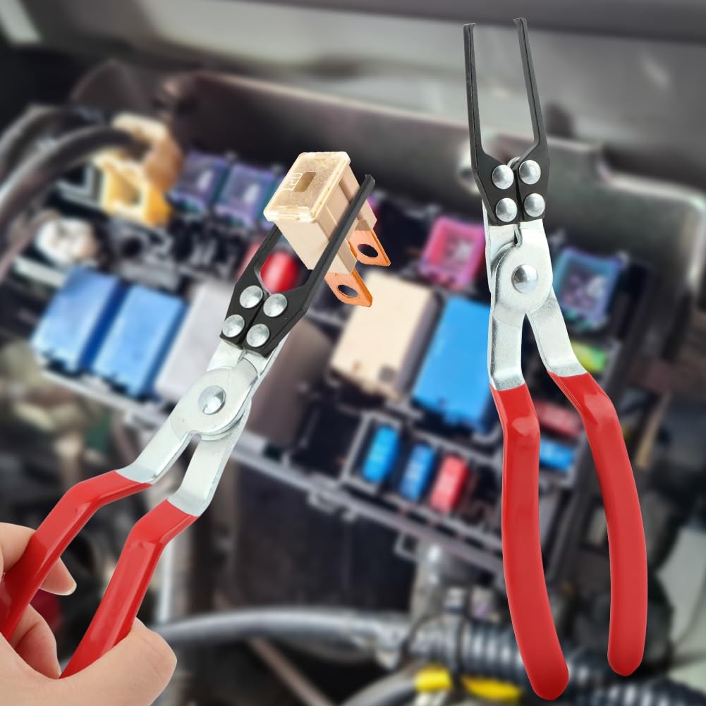Relay Puller Pliers & Fuse Removal Tool Set, Universal Automotive As shown