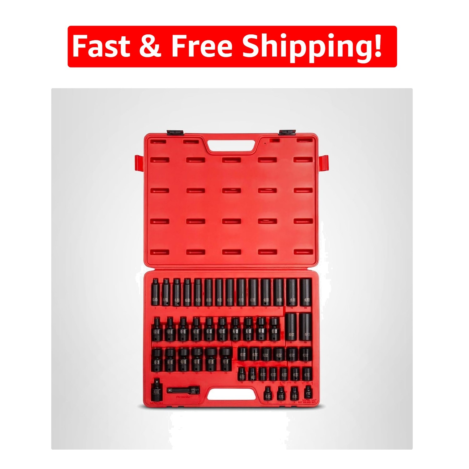 Sunex 3351 51-Piece Metric Impact Socket Set – 7mm to 22mm, Chrome Molybdenum