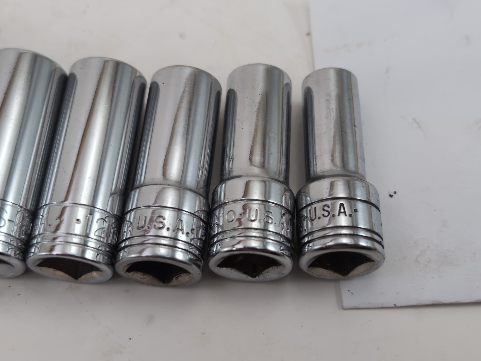 S-K Deep METRIC 3/8″dr 6pt 11pc Set 9mm-19mm – Made in USA – SUPERB!!!