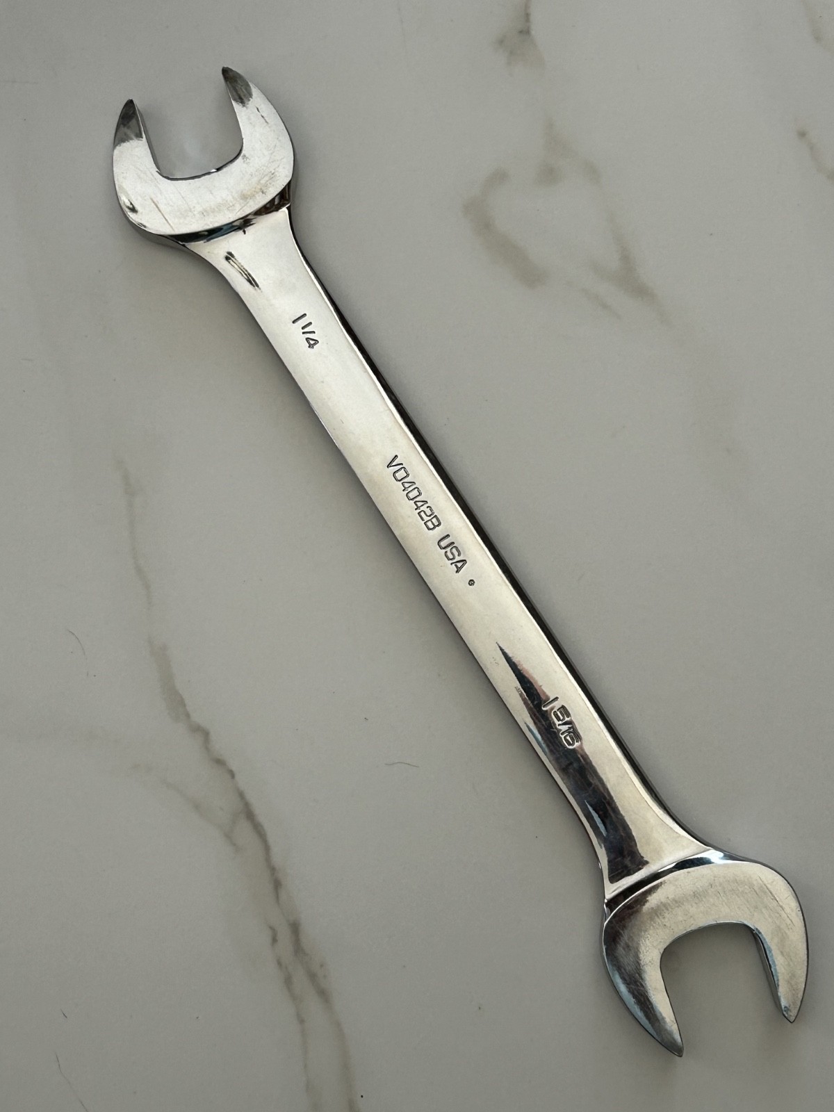 SNAP-ON VO4042B 1-1/4″ x 1-5/16″ Open End Wrench Used Super Nice