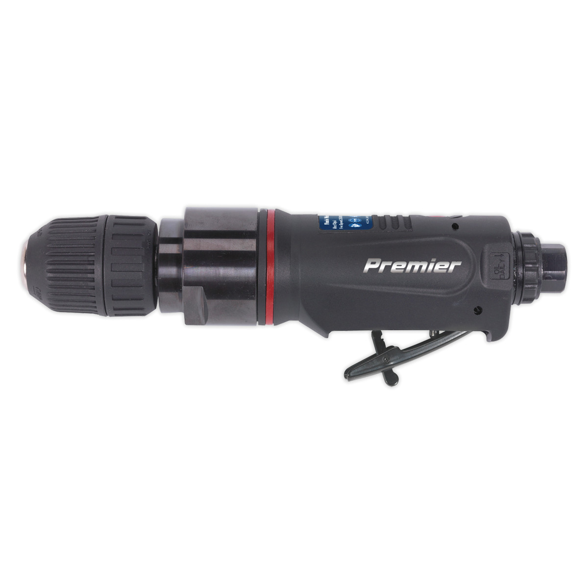 Sealey SA622 Air Drill Straight with 10mm Keyless Chuck Premier