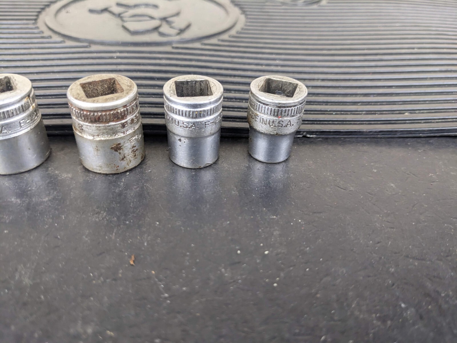 #bg214 Snap-on 6pc F-Series 3/8″ Drive 12-Point SAE Shallow Socket Set USA