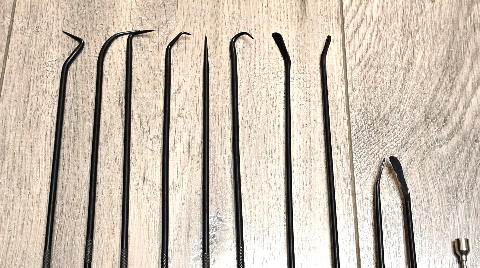 11pc Master Long Hook, Pick, Magnet & O-ring Spoon Set w/ Purple Comfort Grips