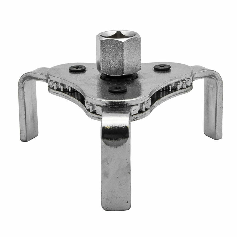 Dual Drive Oil Fuel Filter Remover Wrench Removal Tool 3 Jaw 2 Way 60-110mm Car
