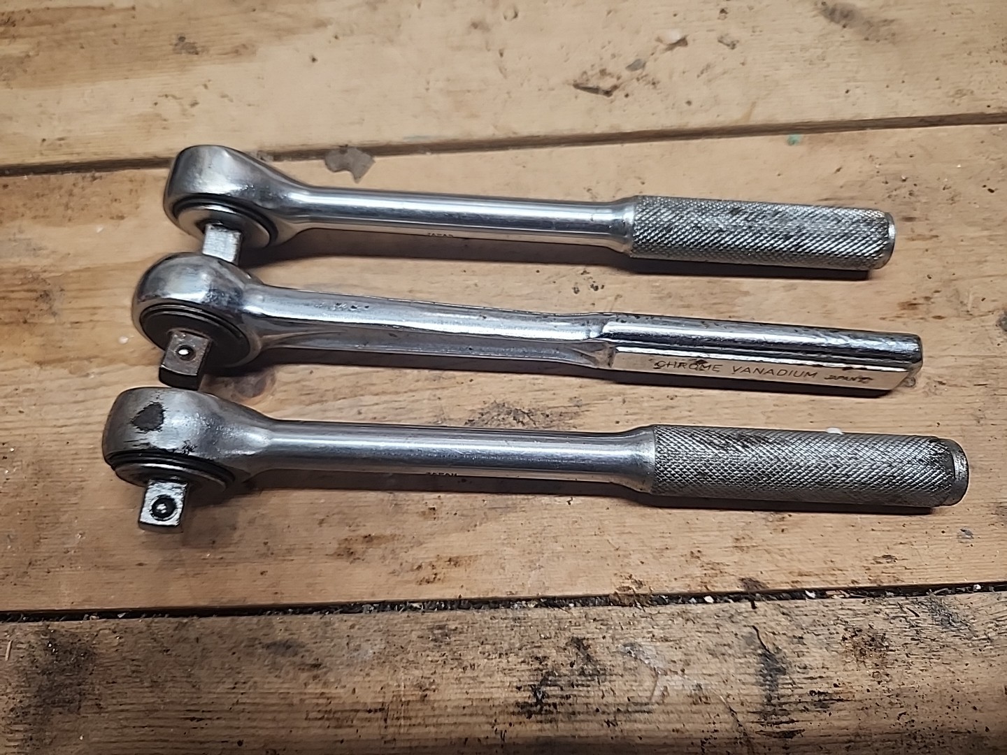 Truecraft 30130 3/8” Drive Ratchet & 2 Others All Made In Japan 3/8″ Vintage