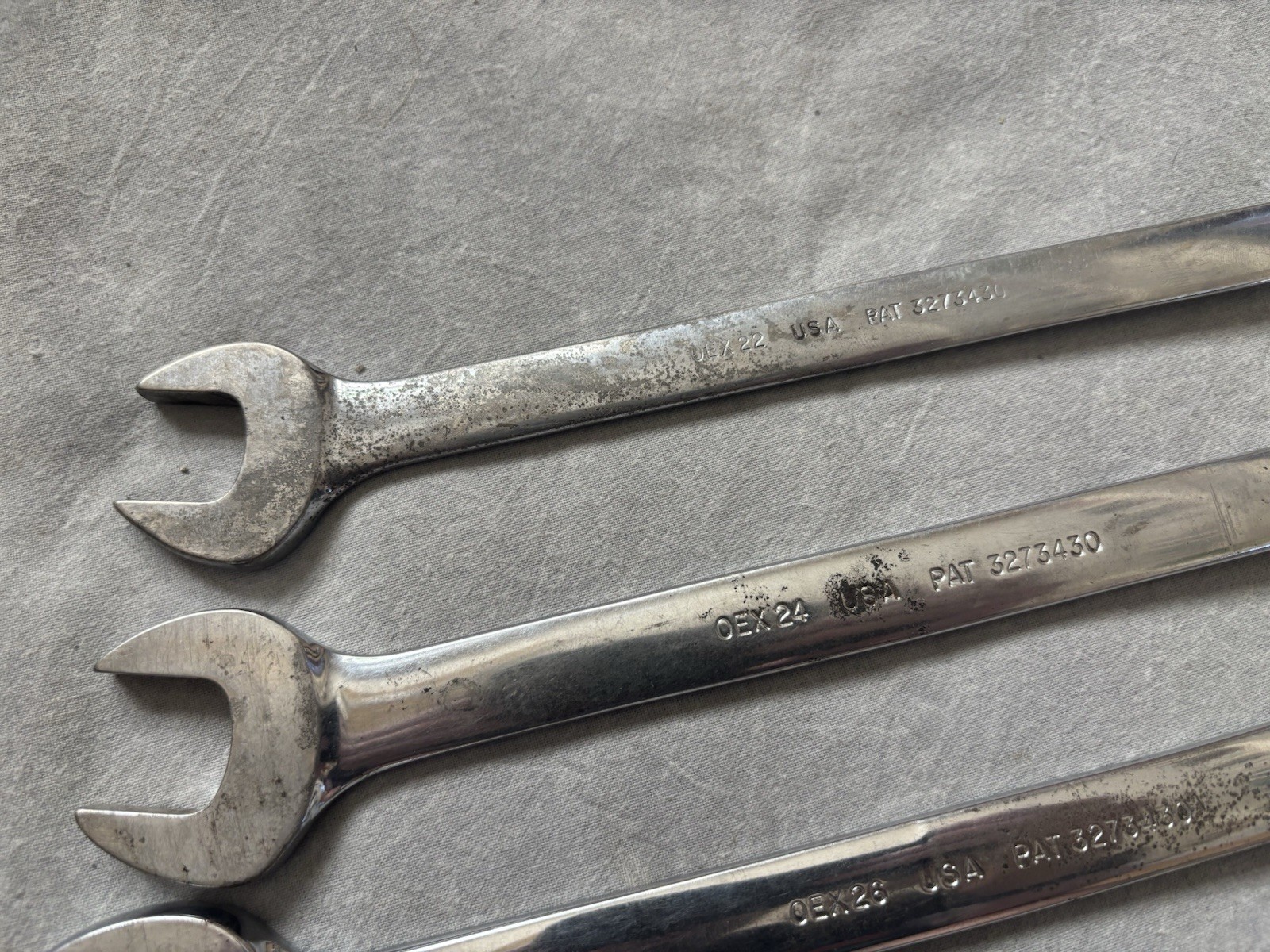 Snap On Wrenches 5 Pieces 12 Point Mechanics 11/16″ to 15/16”