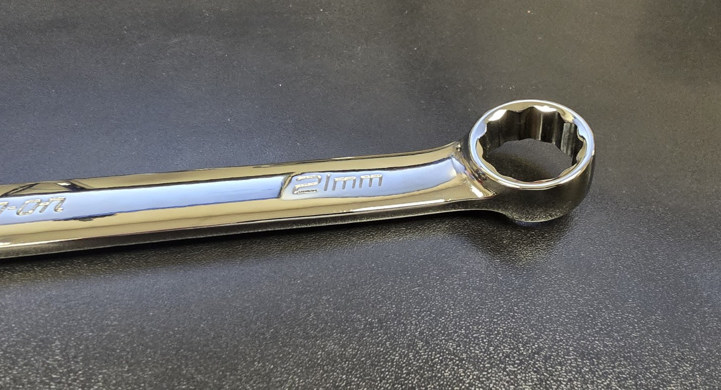 SNAP-ON TOOLS USA NEW 21mm Metric Standard 12 Point Chrome Combo Wrench OEXM210B