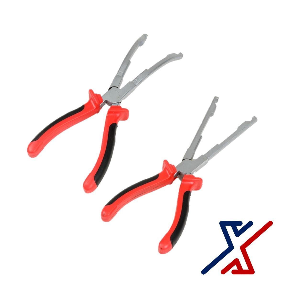 Set of 2 Glow Plug Connector Pliers (Straight & Angled) by X1 Tools