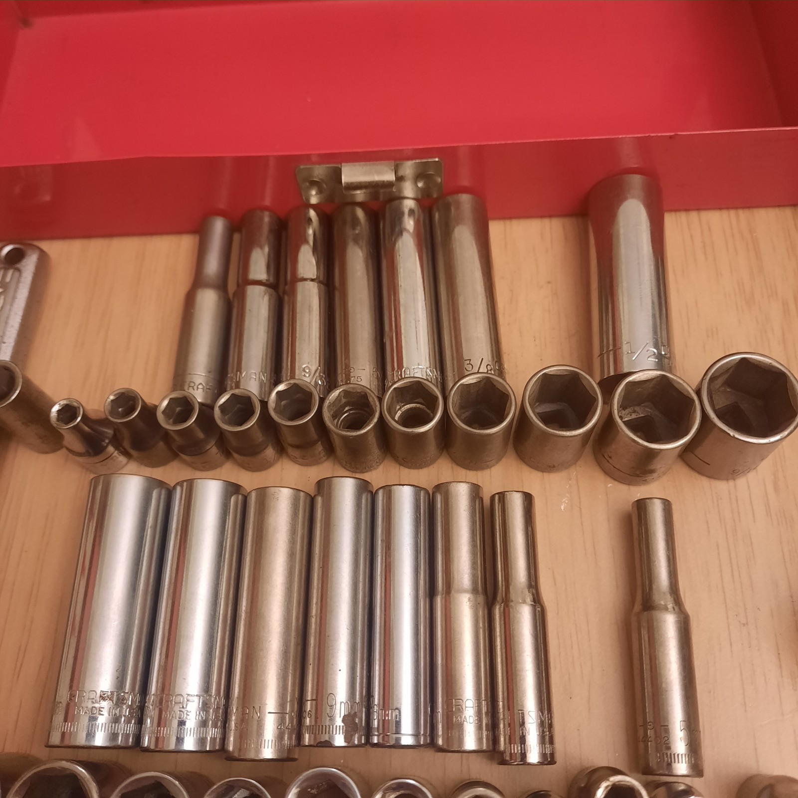 Craftsman 45 Pc Master 1/4 Dr Deep/Shallow SAE/Metric Socket Set & More! C-desc.