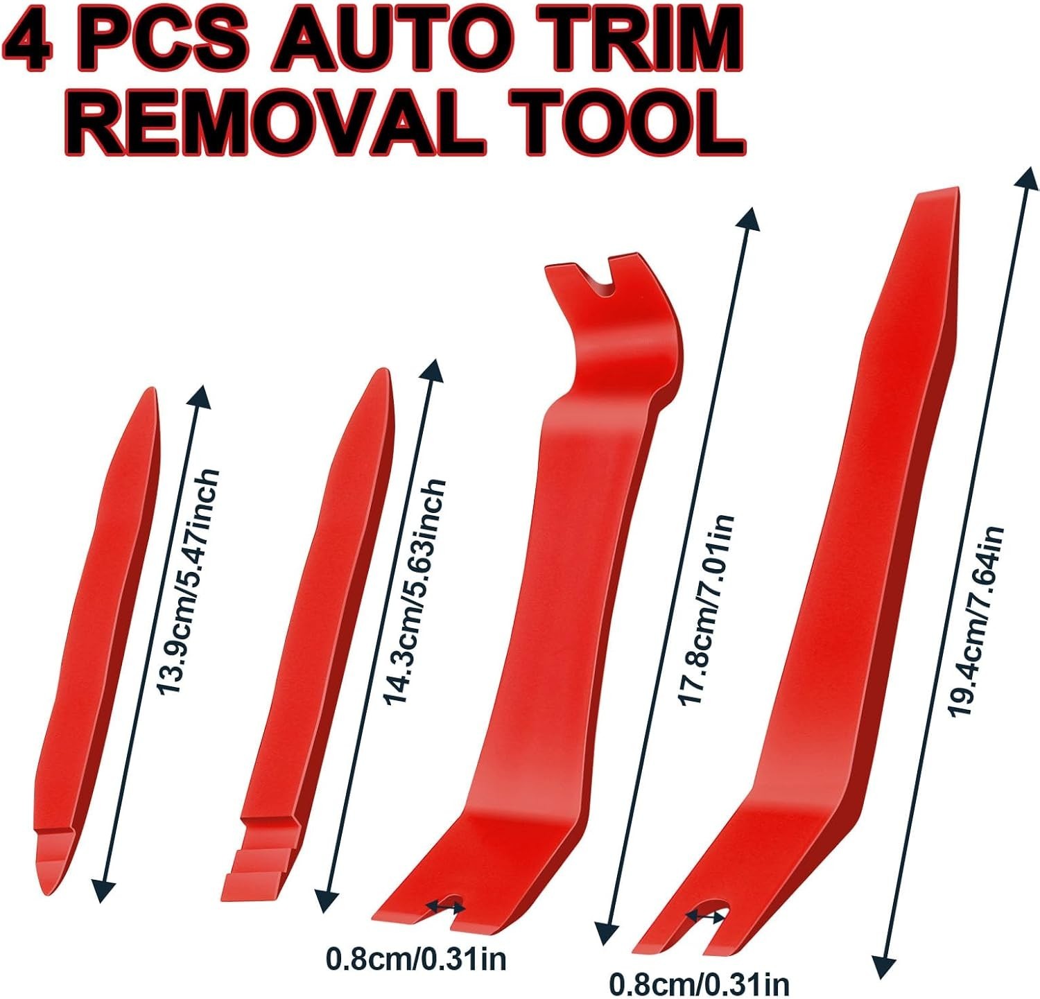 15Pcs Carbon Steel Precision Pick Hook Trim Removal Tool Set Automotive Maint…