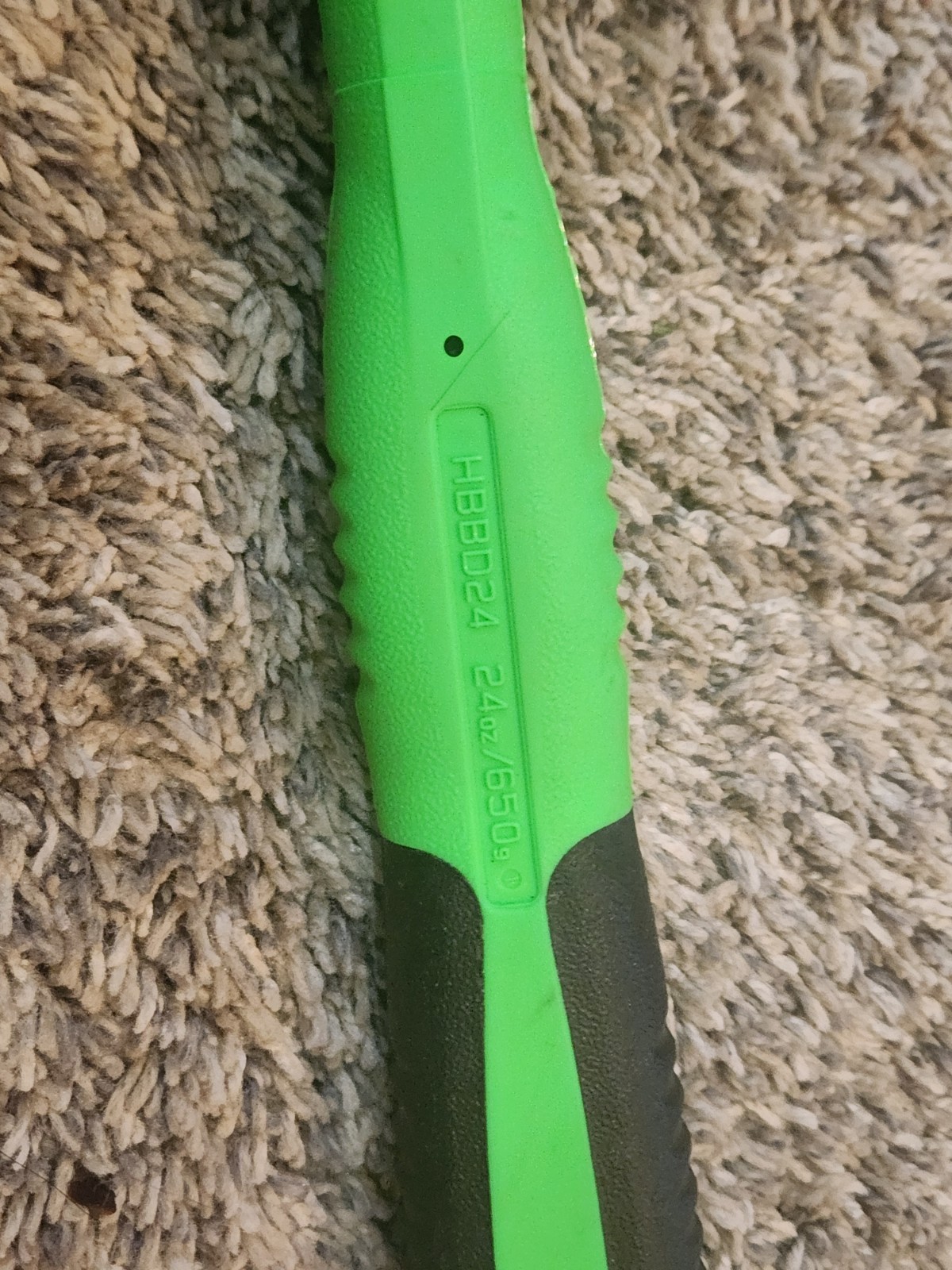 Snap-on Tools USA NEW 24oz/680g GREEN Soft Grip Dead Blow Hammer HBBD24G
