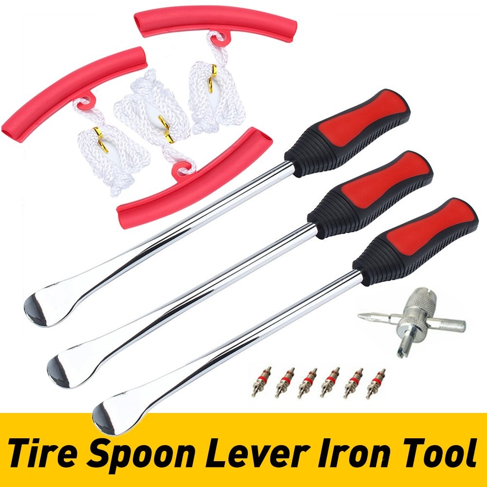 Steel Tire Spoon Iron Lever Tool Kit Professional Motorcycle Tire Changing Tool