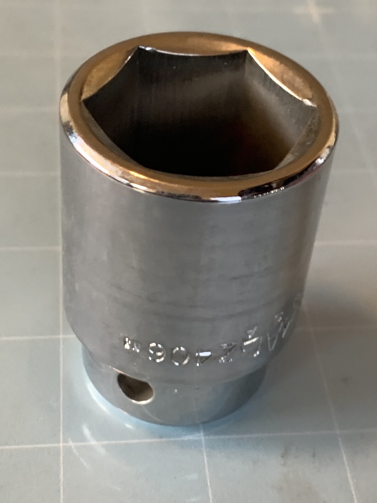 MAC TOOLS 1-1/4 IN 6 PT. CHROME SOCKET 3/4DR.»,PART # Z406 USA