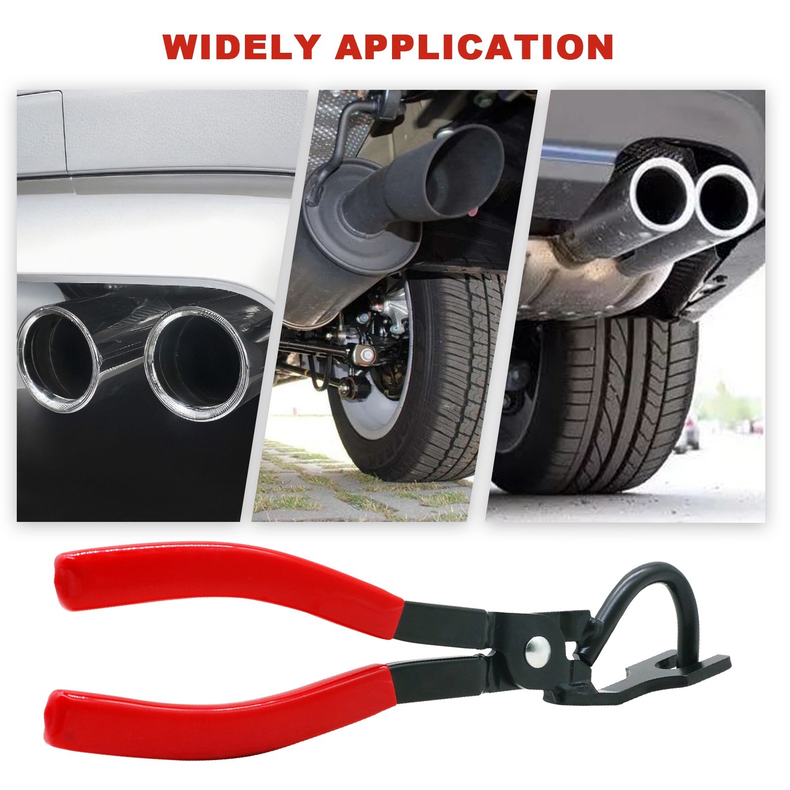 Exhaust Hanger Removal Pliers Pipe Rubber Grommet Garage Hand Tool Trim