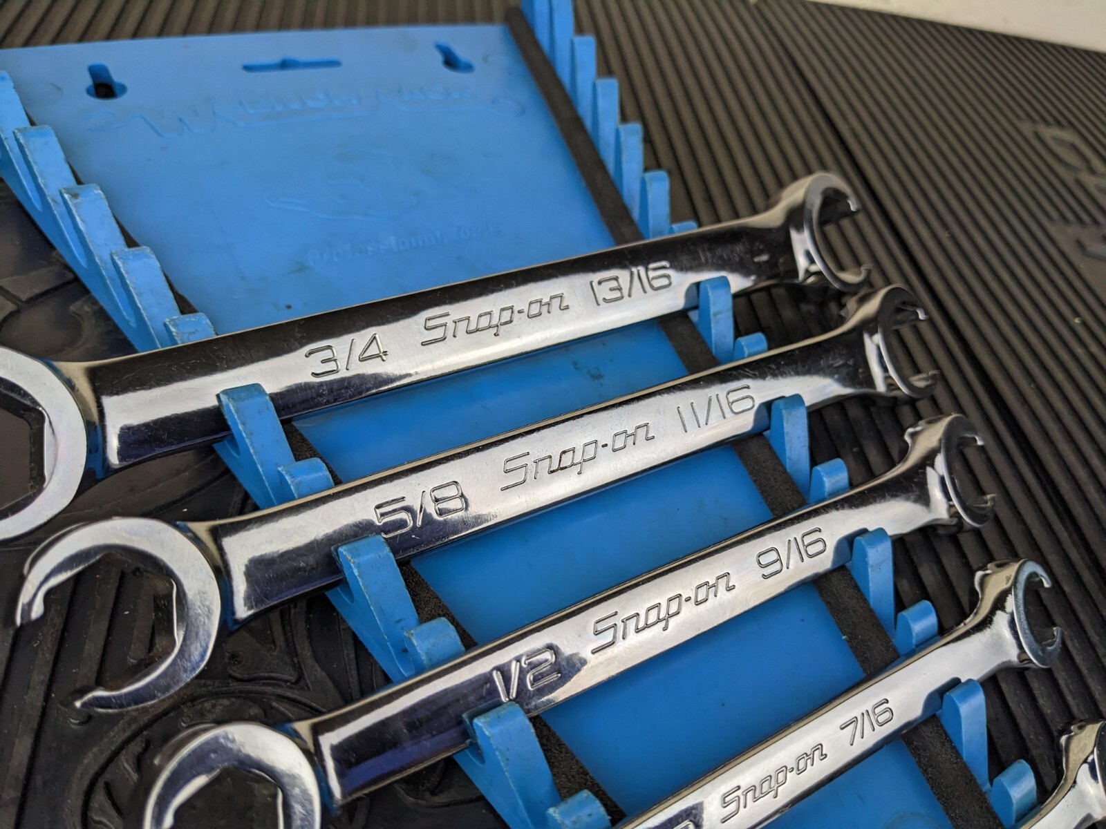 #be246 SNAP ON RXFS605B SAE 6 PT DOUBLE FLARE NUT WRENCH SET 1/4″- 13/16″