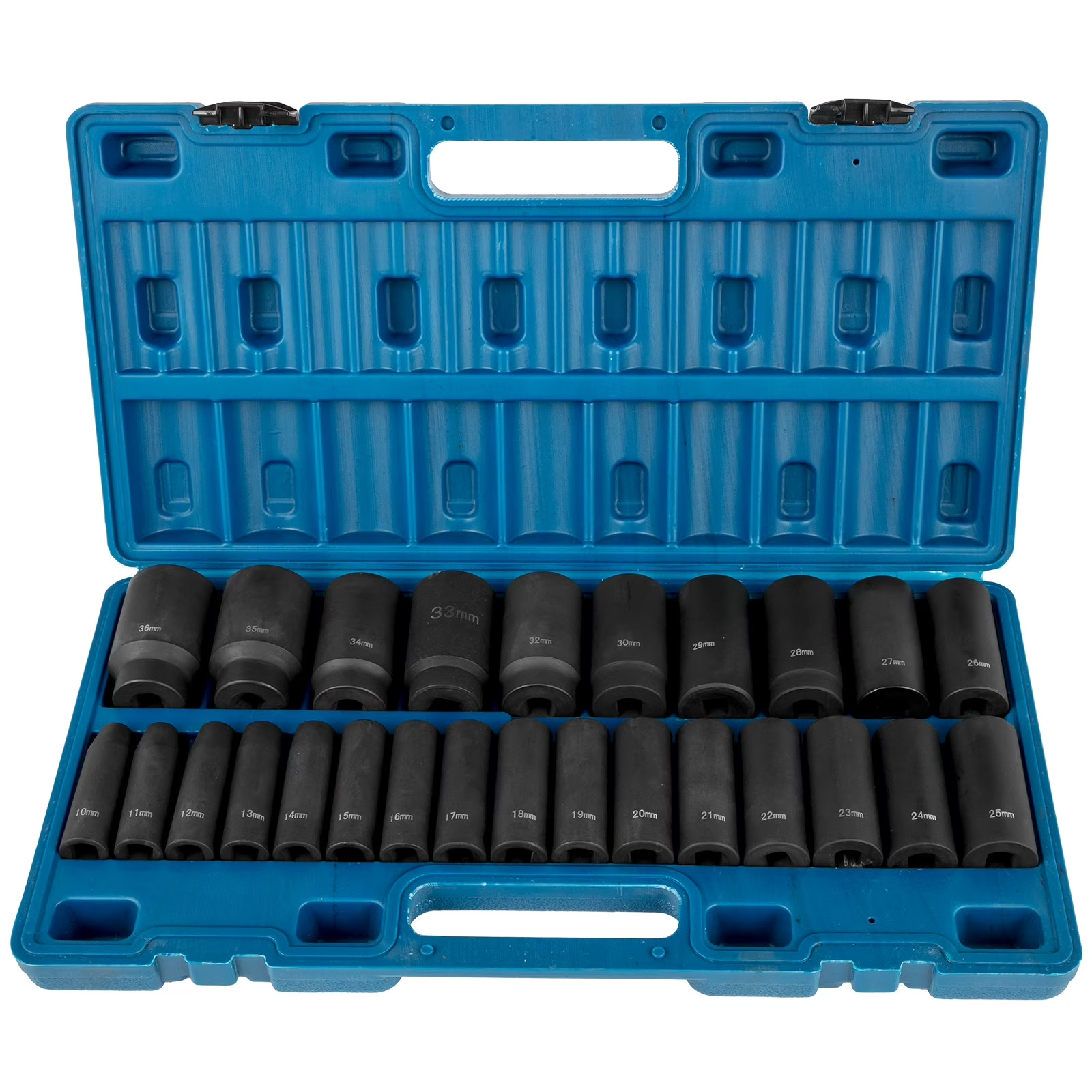 Impact Socket Set 1/2″ 26PCS Impact Sockets, Deep Socket Assortment, 1/2 » Driv