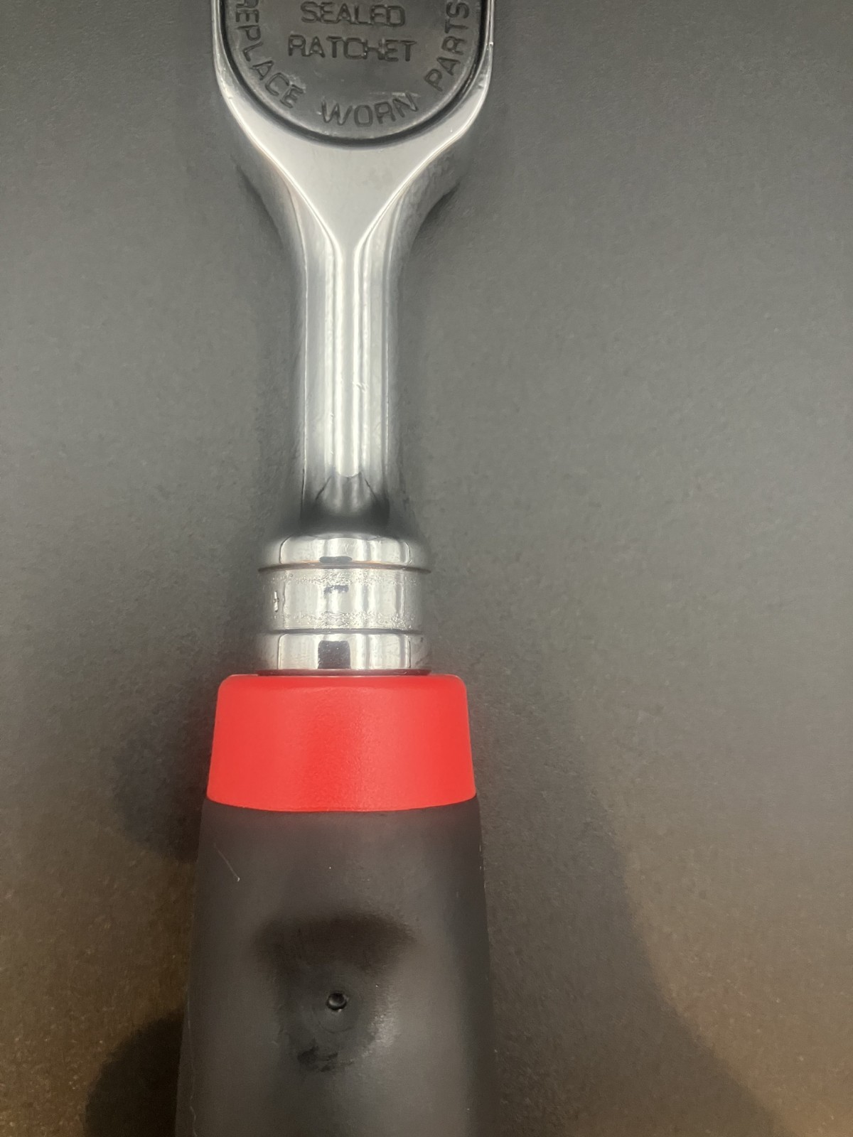 Snap-on FH100 3/8″ Drive 100 Tooth Red Soft Grip Handle Ratchet Tool MSS ZIK New