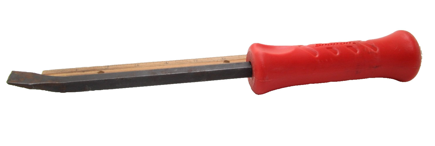 Snap-on Tools SPBS12A 12″ Red Hard Grip Handle Striking Pry Bar USA
