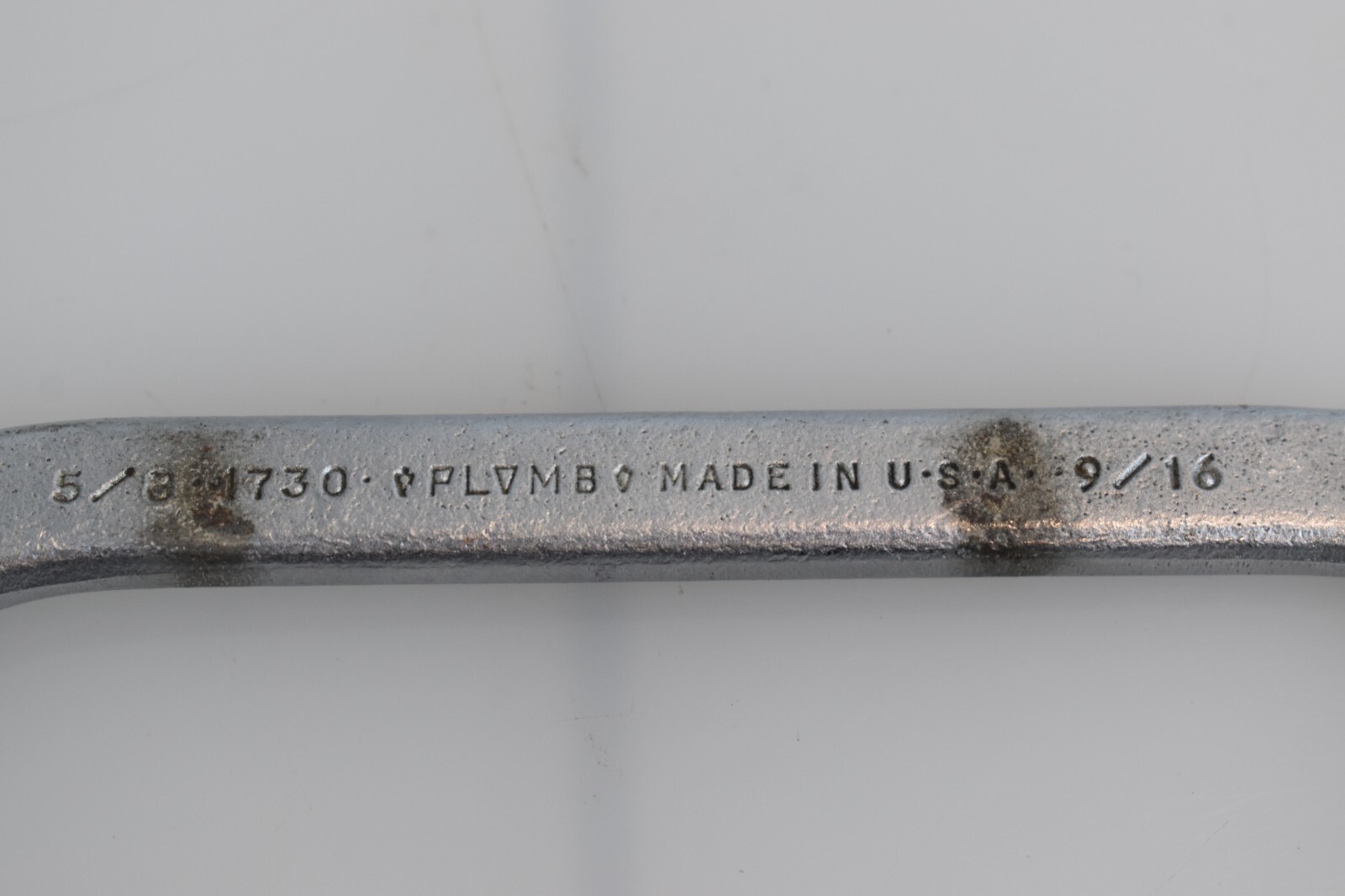 Plumb Tools 1730 5/8″ x 9/16″ SAE Half Moon Box Wrench 12 Point USA Plvmb