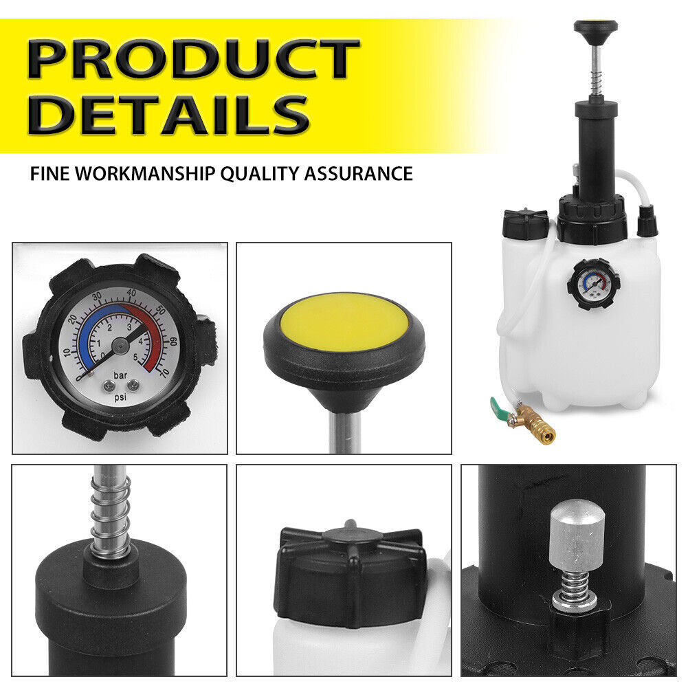 3L Transmission Oil Filling System Fluid Pump Manual Tool With 8pc ATF Adaptors