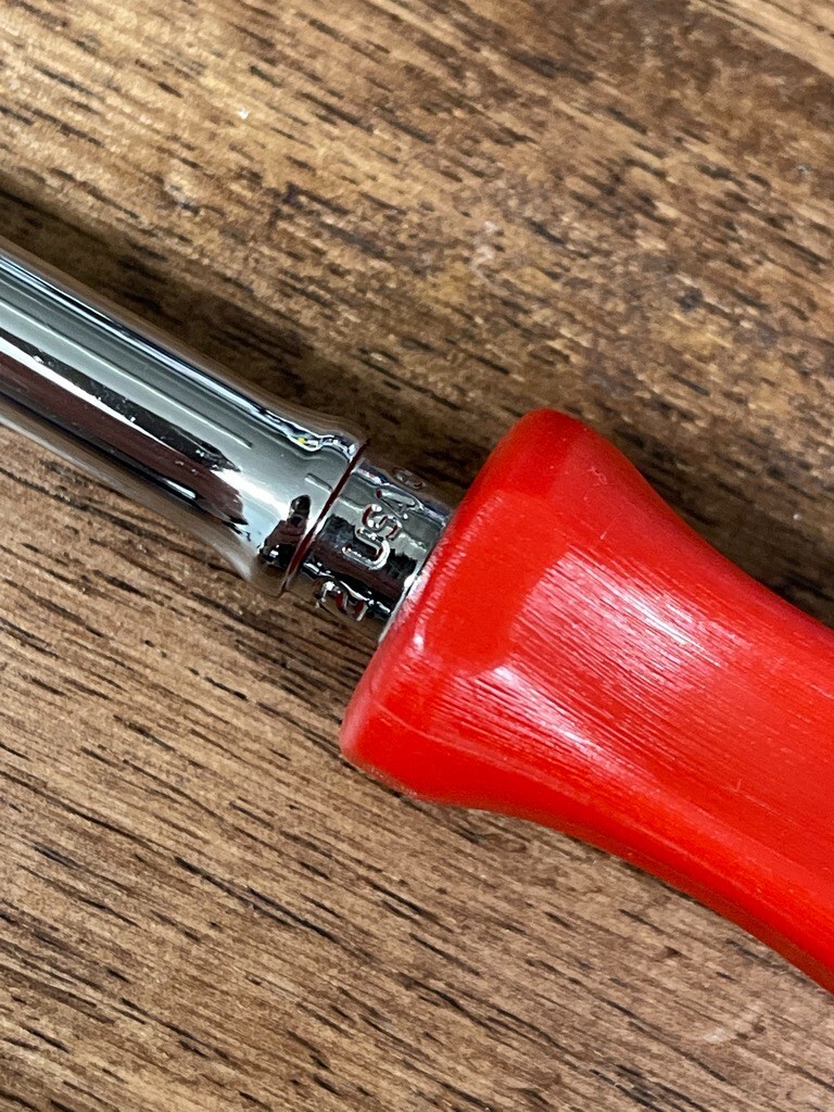 *NEW* Snap On Tools 1/4″ Drive XL CLASSIC RED THLLD72 Hard Handle Ratchet
