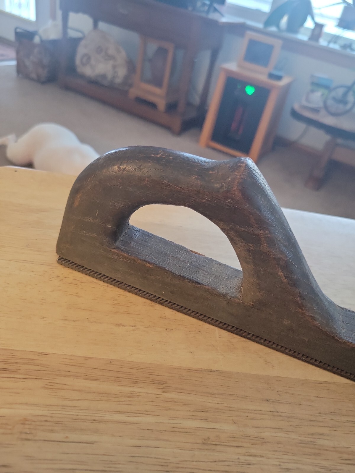 Vintage Auto Body File Rasp Wood Handle 14″ Unmarked
