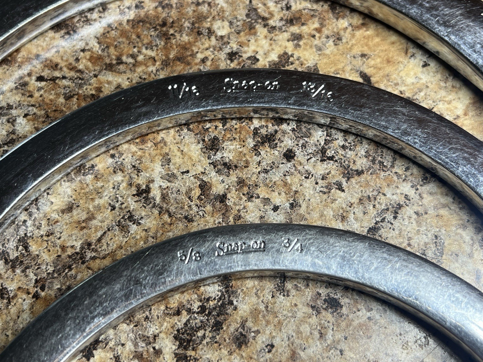 SNAP ON 5PC 12-POINT SAE Drive Half-Moon Box Wrench Set 7/16″ to 15/16″