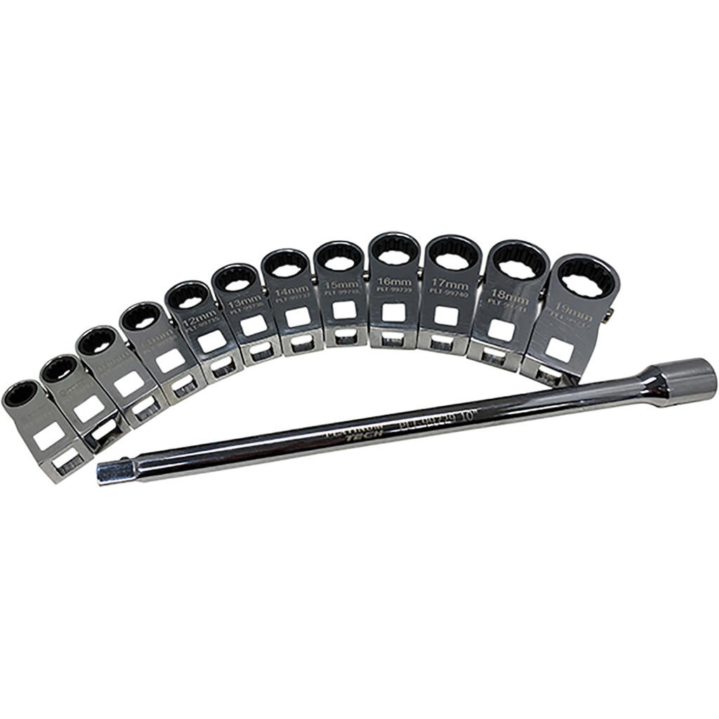 3/8″ Drive 13 Pc. Metric Ratcheting Crowfoot Set PLT-99730 Brand New!