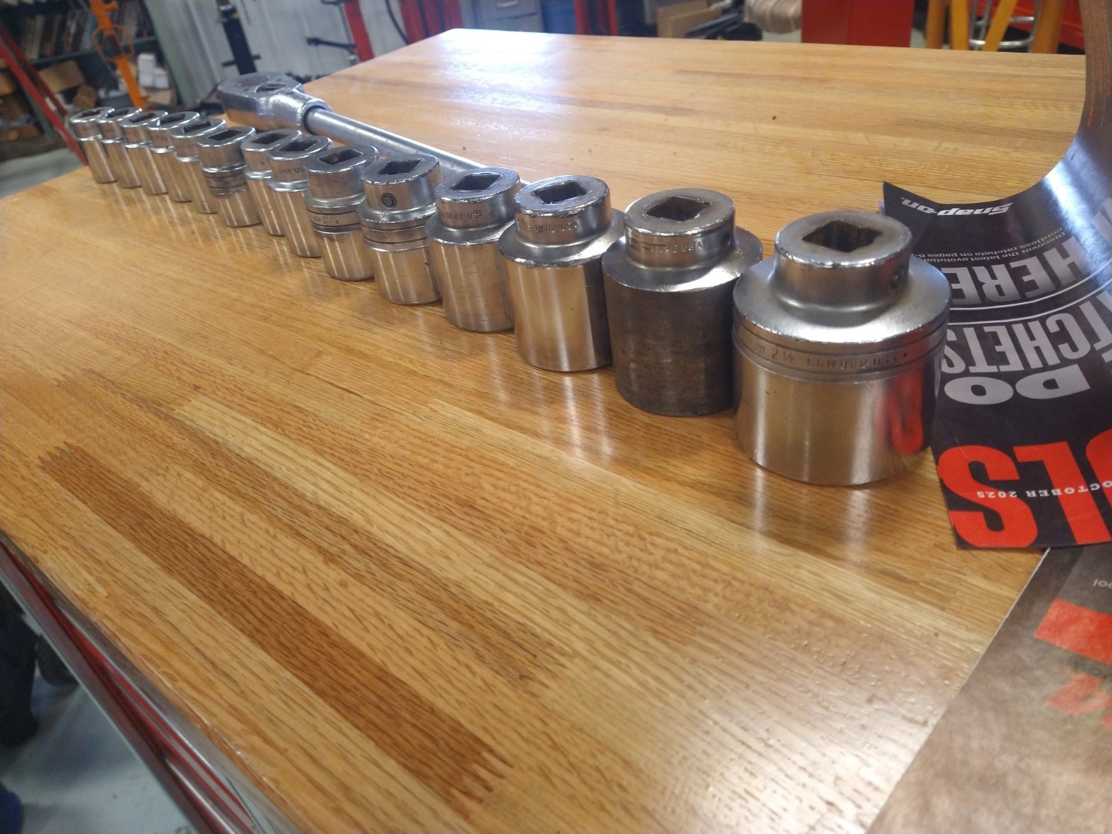 SNAP-ON tools PAR-X 3/4″ DRIVE UR72 SOCKET WRENCH 14 sockets 1 1/8-2 1/8SET