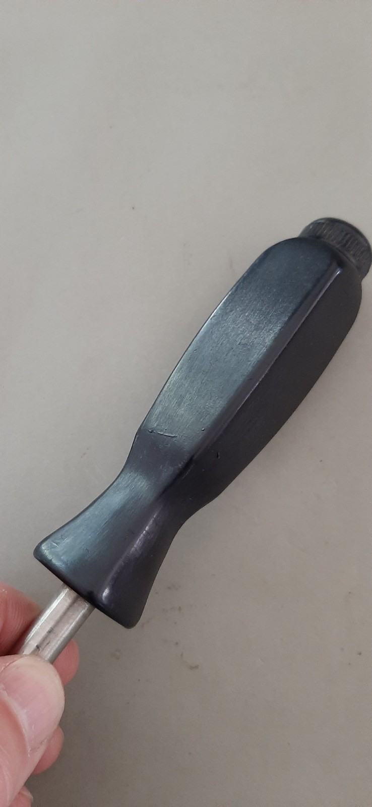 Snap-on SSDM1A Magnetic Hex Bit Holder Spinner Black Hard Handle Stubby READ!!