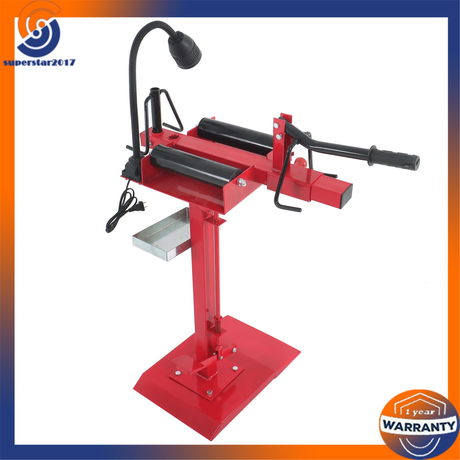 Manual Car Truck Tire Spreader Auto Tire Changer Repair Tool & Led Light