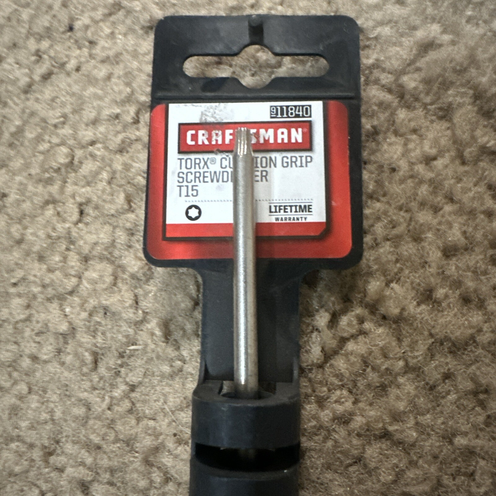 Craftsman Torx Screwdriver T15 Cushion Grip USA New #11840