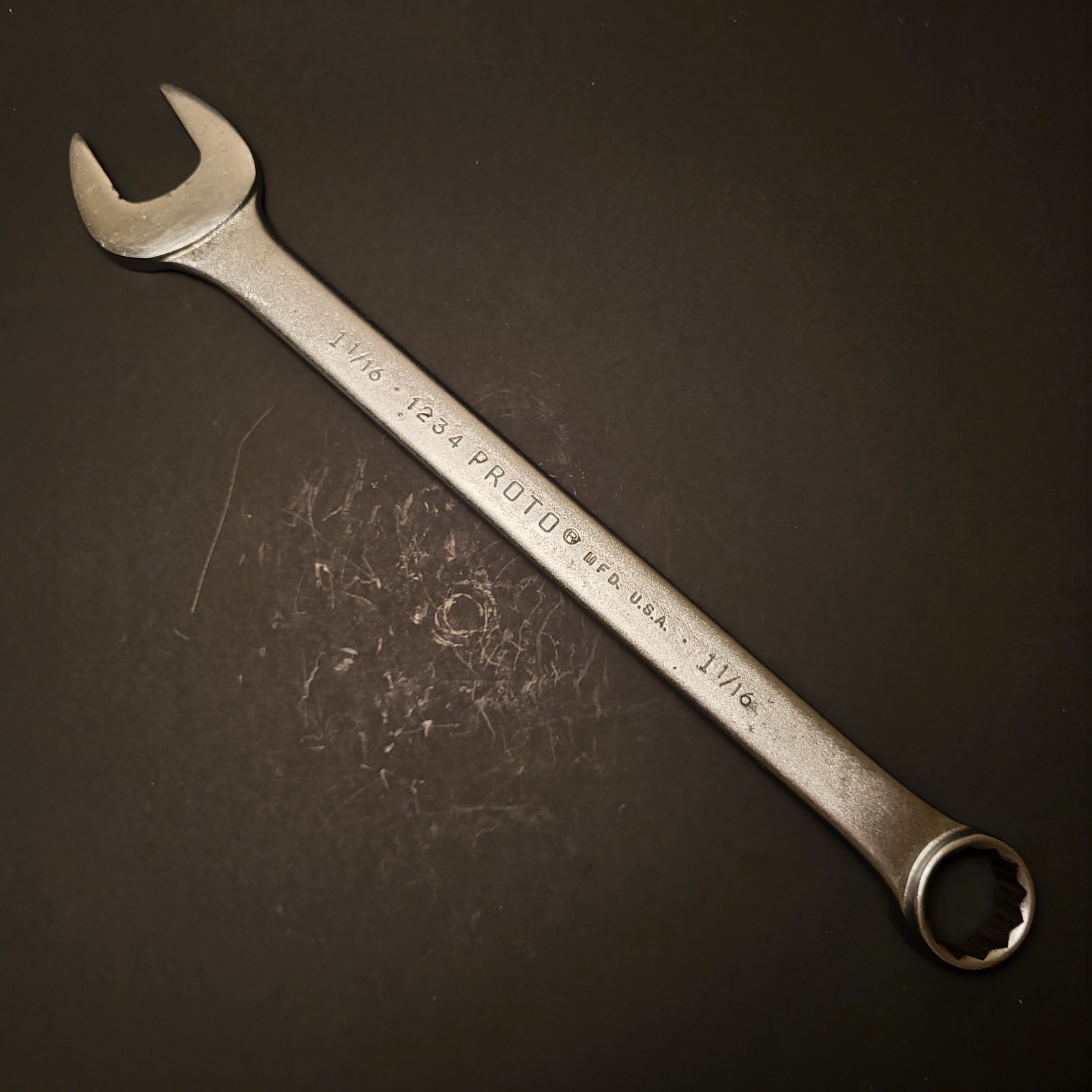 Vintage Proto Professional 1-1/16” combination wrench 12 point made in USA 1234