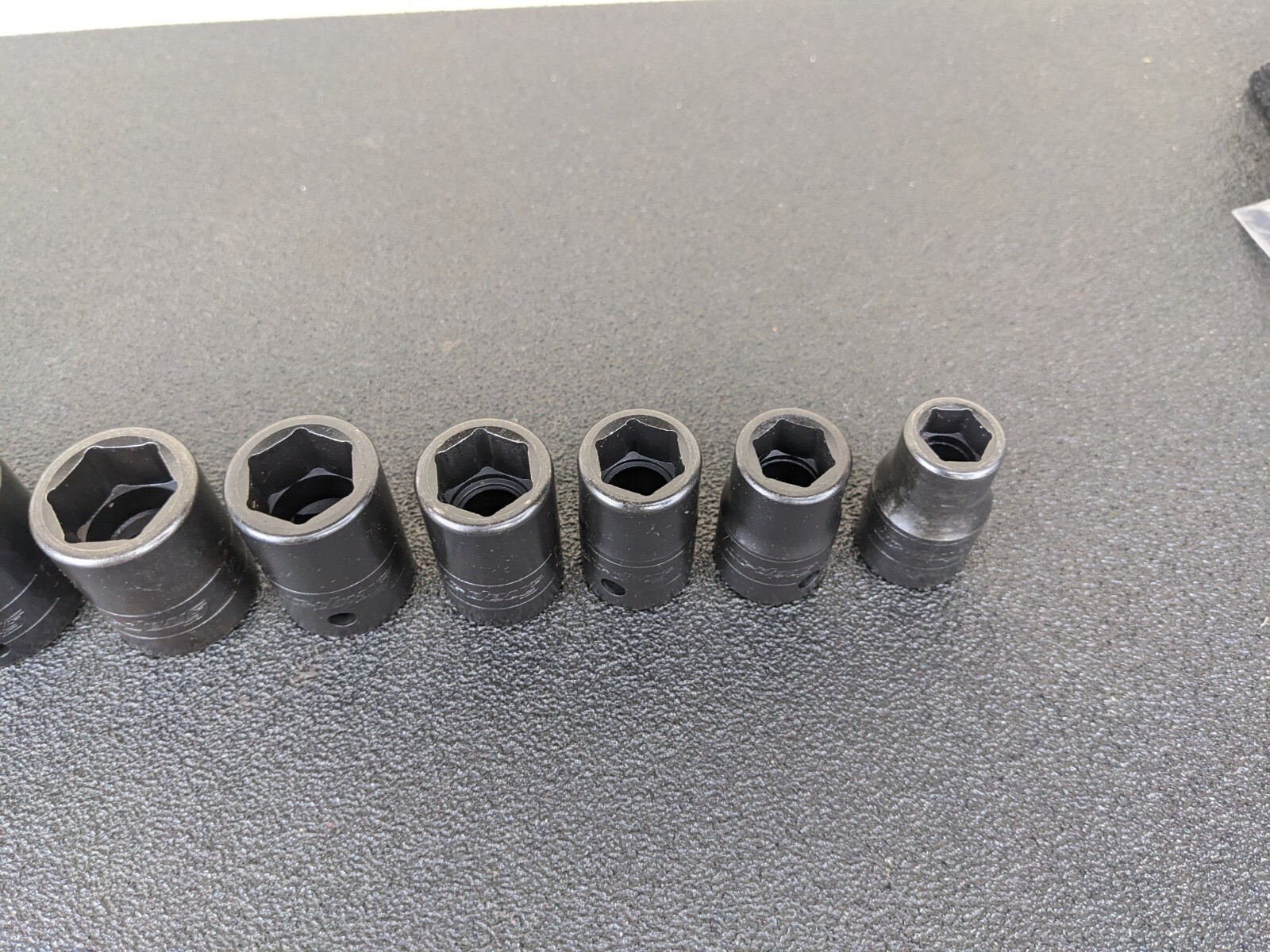 #bh828 Snap On Tools NEW SAE Shallow Impact Socket Set 7/16″ to 1-1/8″